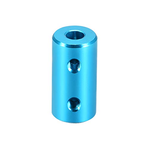 uxcell 4mm to 4mm Bore Rigid Coupling Set Screw L20XD10 Aluminum Alloy,Shaft Coupler Connector,Motor Accessories,Light Blue - size: 4mm to 4mm