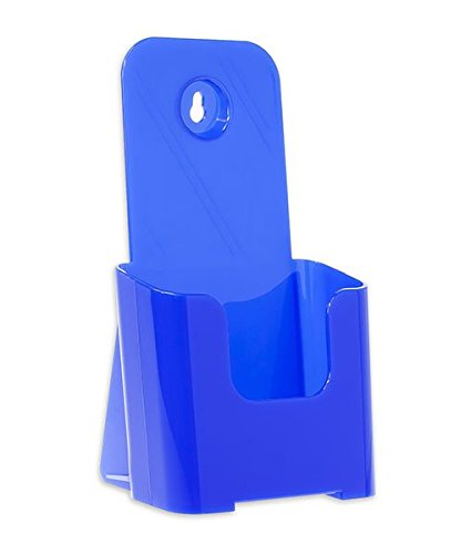 Source One Tri Fold Brochure Holder 4X9 (6 Pack, Blue) - color: Blue, size: 6 Pack