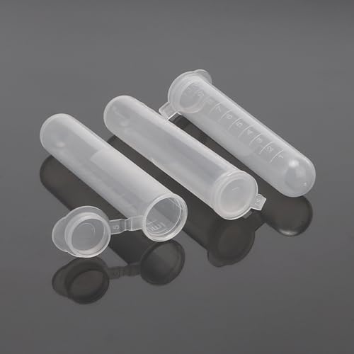 200pcs 10ml Centrifuge Tubes Clear Plastic Vials EP Lab Vials - style: 200pcs 10ml