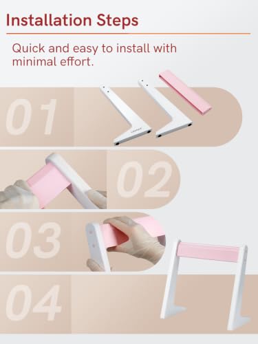 Lab Pipette Stand, Plastic Linear Pipette Holder, L Shape, Pink - color: Pink, size: L Shape