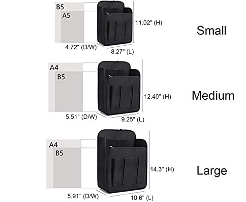 Yoillione Felt Backpack Organizer Insert for Women and Men, Large Travel Rucksack Insert with High Capacity, Lightweight Bag Organizer with Zipper Pocket - color: Black, size: Large