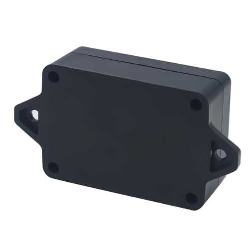 Project Box ABS Black Electrical Boxes IP65 Outdoor Waterproof Box Electronic Junction Box Fixed Ear Power Enclosure with Cable Glands for DIY Project 3.3 x 2.3 x 1.3 Inch (83 x 58 x 33 mm) - size: 3.3”x2.3”x1.3”