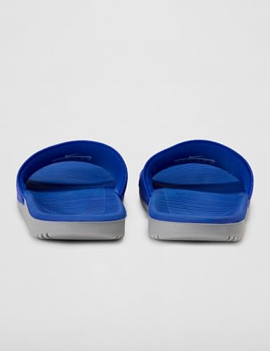 Nike Unisex Kids' Kawa Slides - Boys Girls Toddlers & Baby Sandals - color: Hyper Cobalt/White, size: 5 Little Kid