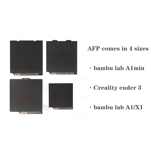 AFP Sheet 235x235mm v2.0 PEI Sheet Upgraded Double-Sided Removable Magnetic 3D Printer Build Surface Heated Bed Upgraded Cover for Bambu Lab 3D Printer(235x235 Creative only) - size: CREALITY 235*235