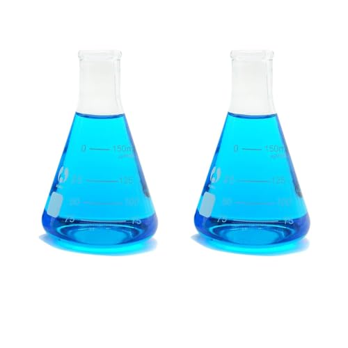 150ml Narrow Mouth Graduated Erlenmeyer Flasks 2 Pack - size: Flask150ml 2pcs
