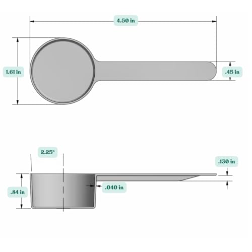 1.5 Tablespoon (23 mL) Long Handle Plastic Measuring Spoon for Coffee, Protein Powder, Pet Food, Spices, Grains, Dry Goods – Food-Grade BPA-Free (Pack of 25) - size: 23 mL | 1 1/2 Tablespoon