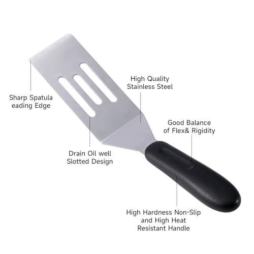 2 Pack Mini Spatula Stainless Steel Small Spatula For Kitchen - color: 2 PCS