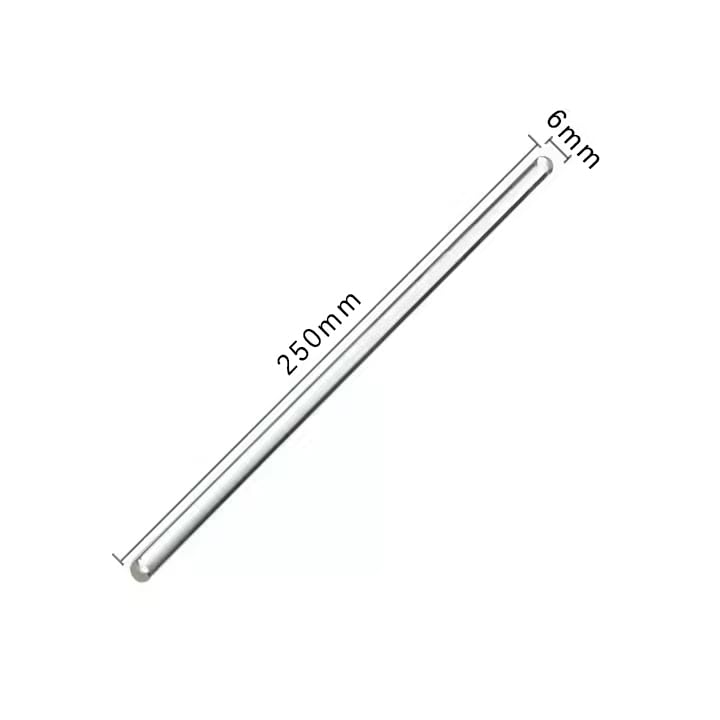10 Pcs Glass Stirring Rods 9.84" Length 6mm Dia Sticks Lab Stirring Rods - size: 250mm