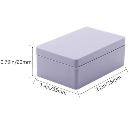 Zulkit 12Pcs Project Boxes ABS Plastic Electrical Project Power Case Small Junction Box White 2.17 x 1.28 x 0.79 inch (55 x 35 x 20 mm) - color: 12 PCS, size: 2.17" x 1.38" x 0.79"