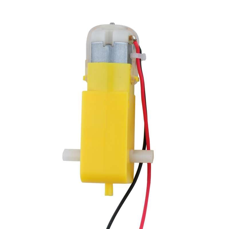 4 PCS DC TT Motor Gearbox Motor - 3~6V Dual Shaft Geared Electric Motors 200RPM Ratio 1:48 for Arduino Smart Car Chassis DIY Robot Toys