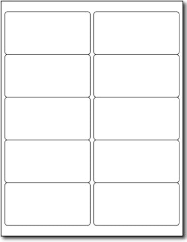 100 Printable Waterproof Labels - 4" x 2" - 10 Sheets (10 Per Page) - Blank Polyester Weatherproof Shipping/Bottle Labels for Laser Printers - size: 10 Sheets / 100 Labels