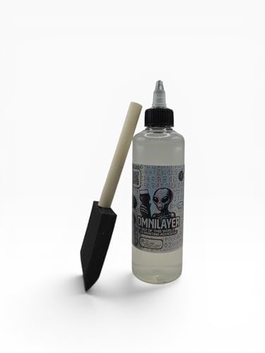 OMNILAYER 3D Printing Bed Adhesive Compatible with Bambu Labs, Flash Forge, Creality, Snapmaker. Works on PEI, PEO, Smooth, Textured, Glass. (250ml Refill) - color: 250ml refill
