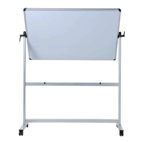 VIZ-PRO Double-Sided Magnetic Mobile Whiteboard, 44" x 30" - size: 44"W x 30"H