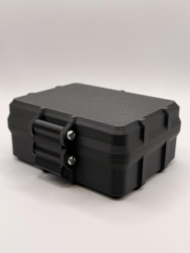 3ml Peptide Vial Storage Case for 20 Vials | Hard Protective Travel Organizer | Snap-Lock Latch | Made in USA (Black) - color: Black