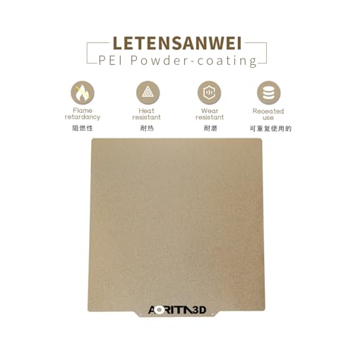 PEI Sheet Double-Sided Removable Magnetic 3D Printer Build Surface Heated Bed Bed Upgraded Cover for Bambu Lab X1/ X1C/ P1P /A1 and Other Same Size(257X257) - size: 257X257