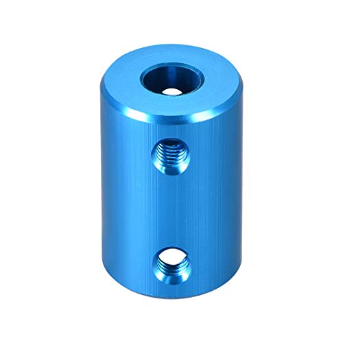 uxcell 1/4 inch to 10mm Bore Rigid Coupling Set Screw L25XD16 Aluminum Alloy,Shaft Coupler Connector,Motor Accessories,Blue - size: 6.35mm to 10mm