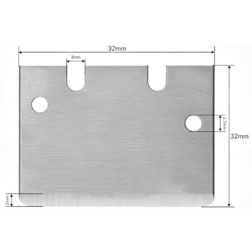 6 Pcs Blades for Bambu Lab Scraper, Professional 3D Printer Scraper Tool, SK5 Steel Scraper Tip Blade with Screws, 3D Print Cleaner Scraper