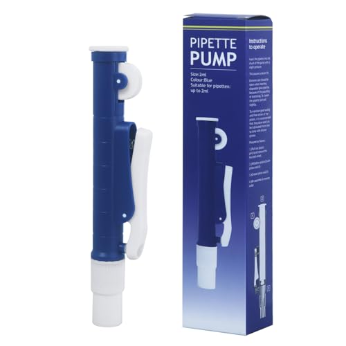 2ml Blue Pipette Pump, Lab Pipettor for Disposable Plastic & Glass Pipettes - size: 2ML BLUE