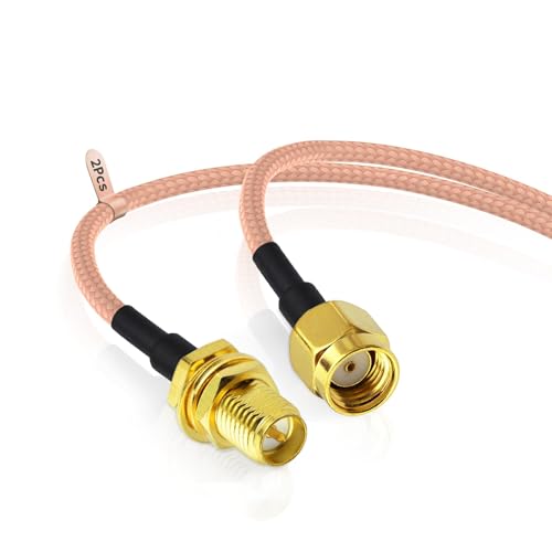 Superbat RP-SMA Female to RP-SMA Male RG316D Extension Cable 3ft 2-Pack - size: 3 ft