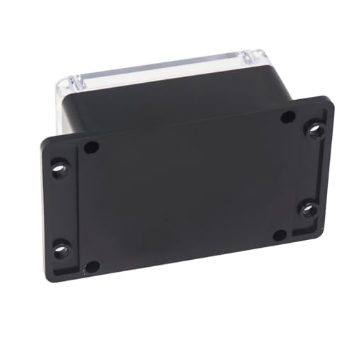 Junction Box IP65 Waterproof ABS Plastic Electrical Project Case Power Junction Boxes, Clear Cover Project Box with Fixed Ear 4.53x3.54 x2.17 inch (115 x 90 x55 mm) - color: Clear, size: 4.53"x3.54"x2.17"