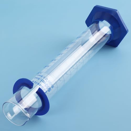 Labasics Graduated Cylinder with Plastic Hexagonal Base, Borosilicate Glass for Laboratory Precise Measurement, 500 ml - size: 500 ml