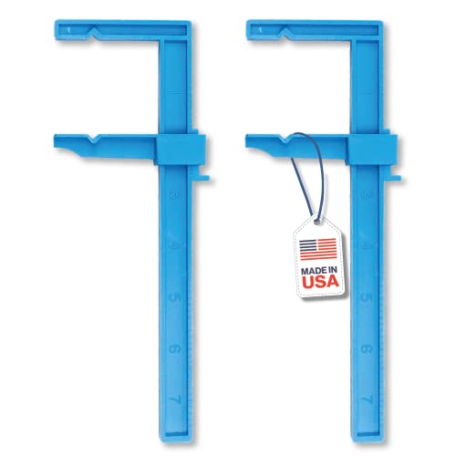 Excel Blades 7-Inch Adjustable Plastic Bar Clamps with Notched Jaws, 4-Pack