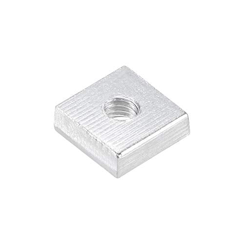 uxcell Square Nuts, M5x11mmx4mm Zinc-Plated Metric Coarse Thread Assortment Kit, 25 Pcs - size: M5x11mmx4mm