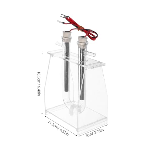 PRETYZOOM Electrolysis Kit Water Electrolysis Demonstration Scientific Apparatus Teaching Aid for Students and Teachers Educational Lab Experiment Equipment 6.49X4.52X2.75In
