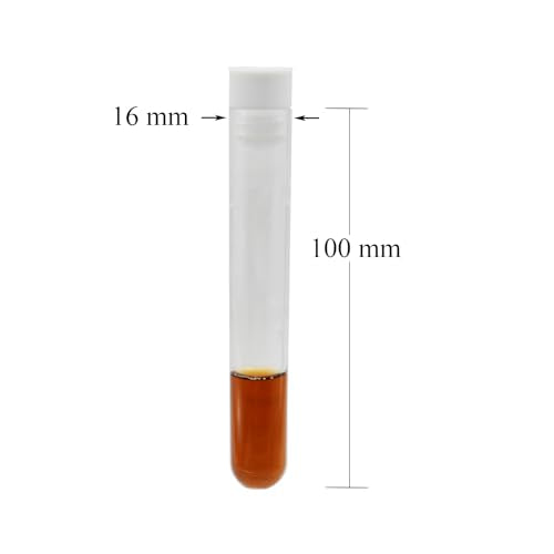 50 Pcs Clear Plastic Test Tubes 16x100mm with Caps and 50-Hole Rack Set - size: 50pcs 16x100mm tubes with rack