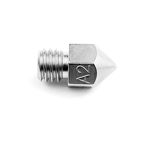 Microswiss MK8 Plated A2 Tool Steel Wear Resistant Nozzle (MakerBot, CraftBot, Creality, CR10, Ender 3, Ender 5, Tevo Tornado) .8mm - size: .8mm