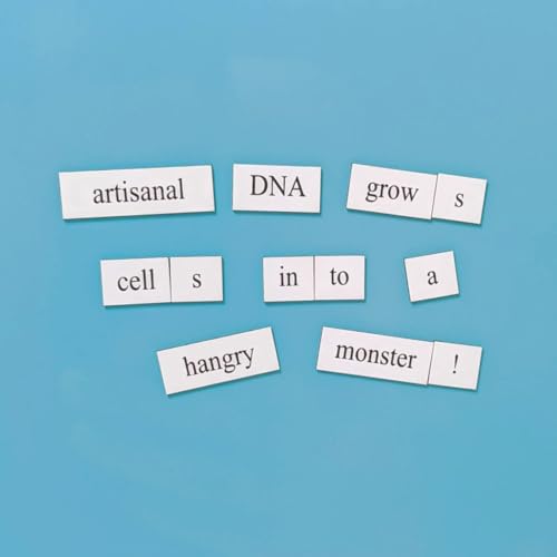 Science Word Magnets Kit: Funny Nerdy Poetry Set for College PhD Scientists