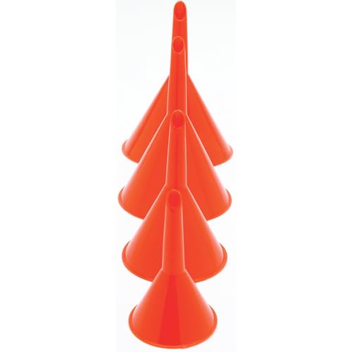 Performance Tool 1144 4-Piece Chemical-Resistant Plastic Funnel Set - size: Funnel Set (4pc)