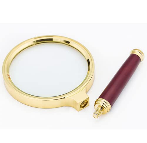 Magnifying Glass 10X Reading Magnifier Handheld 2" Glass Lens Jewelry Loupe Loop for Book and Newspaper Reading and Hobby Observation, Classroom Science