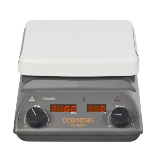 Corning 6795-420D PC-420D Stirring Hot Plate with Digital Display and 5" x 7" Pyroceram Top, 5 to 550 Degree C, 120V/60Hz