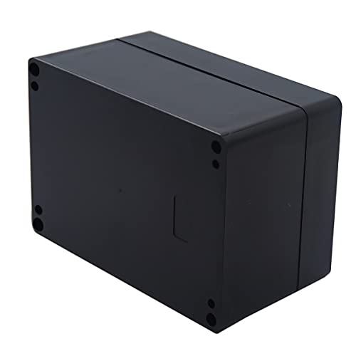 Project Box IP65 Waterproof Junction Box ABS Plastic Black Electrical Boxes DIY Electronic Project Case Power Enclosure 6.3x4.33x3.54 inch (160x110x90 mm) - color: Black, size: 6.3"x4.33"x3.54"