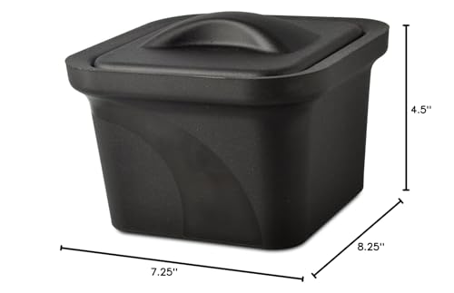 SP Bel-Art Magic Touch 2 High Performance Black Ice Pan; 1.0 Liter Mini Model, with Lid (M16807-1102) - color: Black, size: 1 L Pan