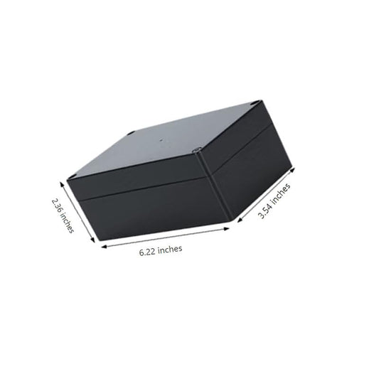 Project Box for Electronics -Electrical Enclosure, Junction Box ABS Plastic Dustproof Waterproof IP65, with 4 PCS M16 Cable Glands Black (6.22x3.54x2.36 inch (158 x 90 x60 mm) - size: 6.22x3.54x2.36 inch (158 x 90 x60 mm)