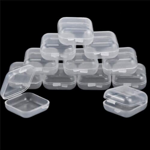 Clear storage box,plastic case for tiny hardware accessory sorting