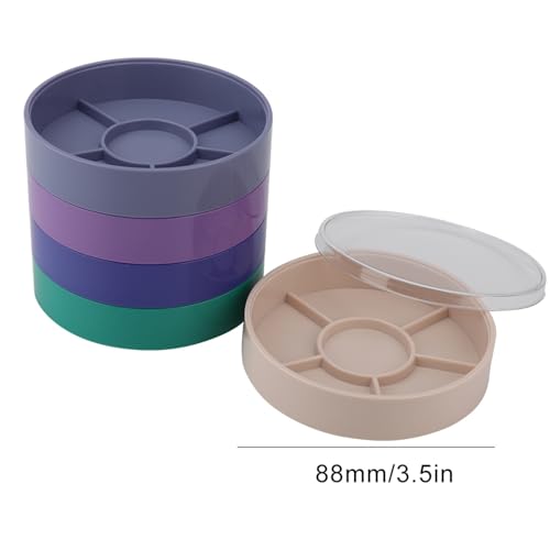 Watch Parts Box Container,5 Layer Watch Repair Tool,Watch Parts Storage Box Color Parts Box Storage Box Watch Tools for Screw Component Movement Hardware Parts(Round)