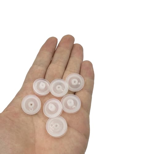 30PCS 2mm Hole Plastic Pulley Wheel Belt Pulley Drive Pulley with Rubber Band Transmission Belt Pulley Belt for DIY Model Toy RC Car Truck Robot Airplane Parts (Transparent 18mm Diameter, 2mm Hole) - style: Transparent 18mm diameter