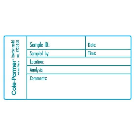 Cole-Parmer Solution Label w/Waterproof Overlay, 4 (in) L x 2 (in) H: 1000/RL - size: 4"L x 2" H; 1000/RL