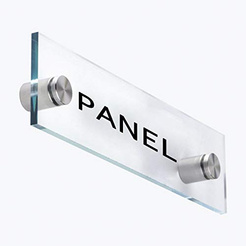Standoff Screws 3/4" x 1-5/8" - Lantee 20 Pcs Stainless Steel 19 x 40mm Standoff Mounting Hardware Bolts for Glass Signs - color: Silver, size: 3/4" x 1-5/8" / 19 x 40mm