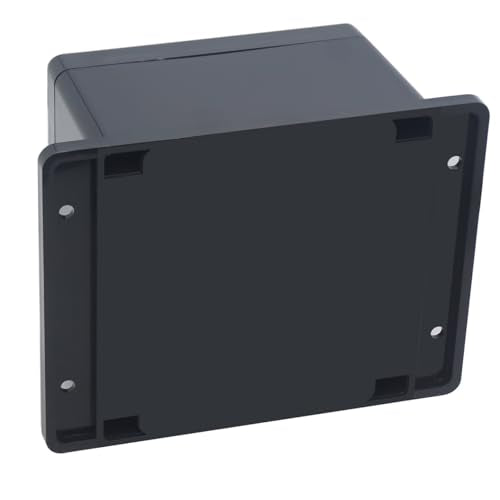 Project Box IP65 Waterproof Junction Box ABS Plastic Electrical Boxes DIY Electronic Project Case Power Enclosure with Fixed Ear 4.72x4.72x2.95 inch (120x120x75mm) - color: Black, size: 4.72"x4.72"x2.95"