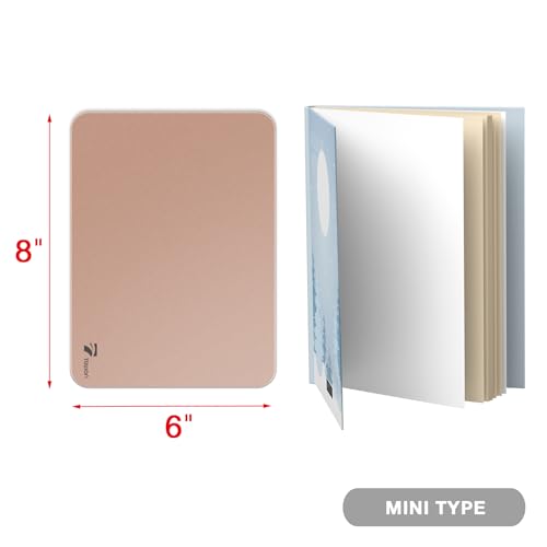 Rose Gold Mini Desktop Pure Glass Whiteboard, Small Glass Dry-Erase Stand - color: Rose Gold