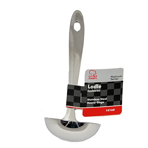 Chef Craft Select Serving Ladle, 8 inch, Stainless Steel - style: Cooking Ladle