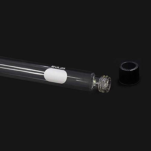 ULAB Test Tubes with Black Screw Caps, Vol.15ml, Dia.16x150mm with Marking Area, Test Tubes Shot Glasses, Borosilicate Glass Material, Pack of 20, UTT1013 - style: Vol.15ml with Bakelite Screw Caps, 20pcs