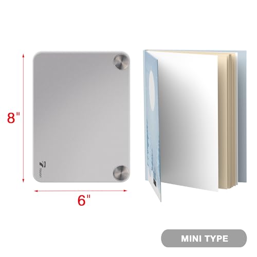 Silver Mini Desktop Pure Glass Whiteboard, Small Glass Dry-Erase Whiteboard - color: Silver