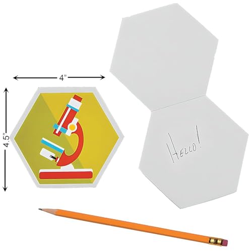 Fun Express Science Party Laboratory Notepads & Stationery Set - Fun Educational Birthday - Party Favors for Kids - Perfect for Science -Themed Parties School Events & Special Occasions - 12 Pieces