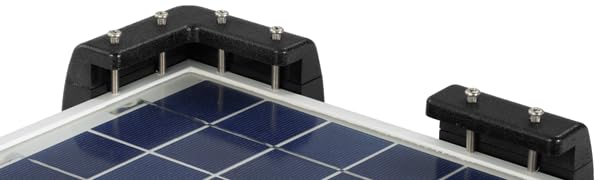 Sunway Solar Solar Panel Mounting Brackets Corner Mount Kits for Framed Solar Panels,Installation On RV Caravan Boats Camper Trailer Marine Motorhome House Roof, Compatible with Renogy Solar Panel