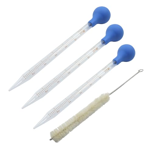 Zorfeter 3 PCS Graduated Glass Pipettes, 10ml Liquid Dropper